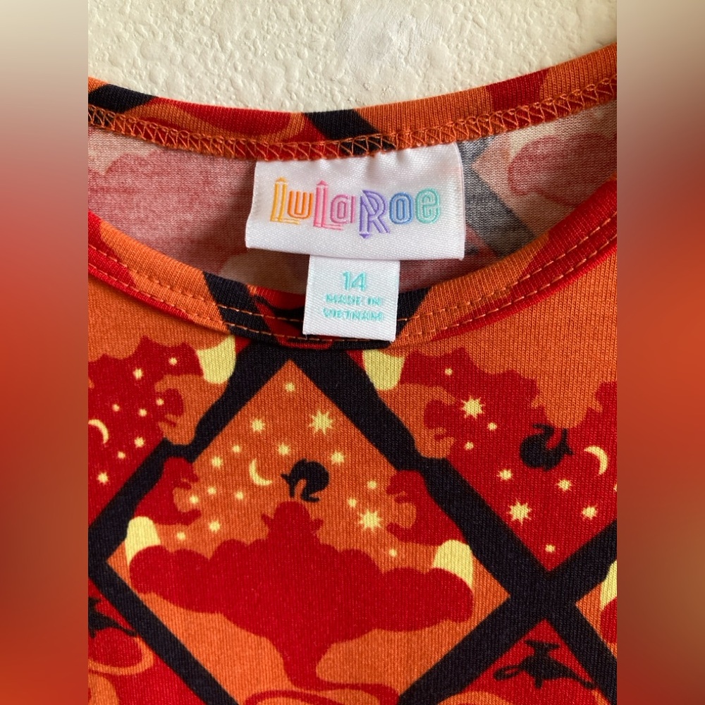 LuLaRoe Disney Collection Jafar as Genie Gracie Top Size 14 - Picture 2 of 9